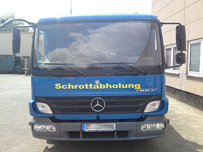 Schrottabholung Metzler Essen - LKW Mercedes